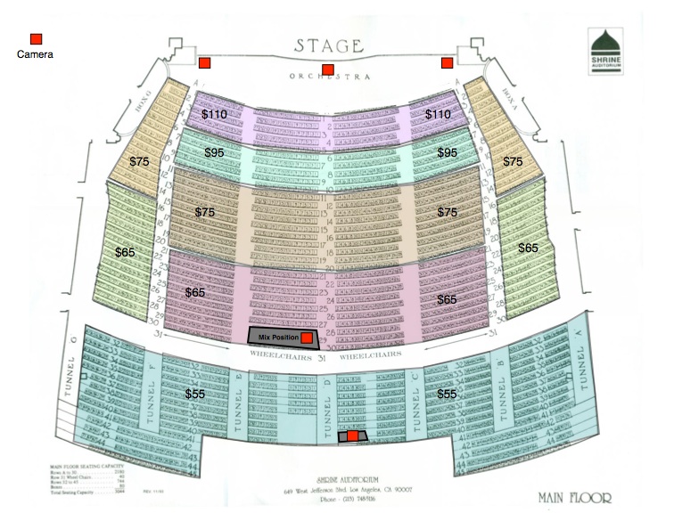 The Shrine Los Angeles Seating Chart